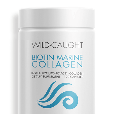 Wild Caught Biotin Marine Collagen Peptides Capsules