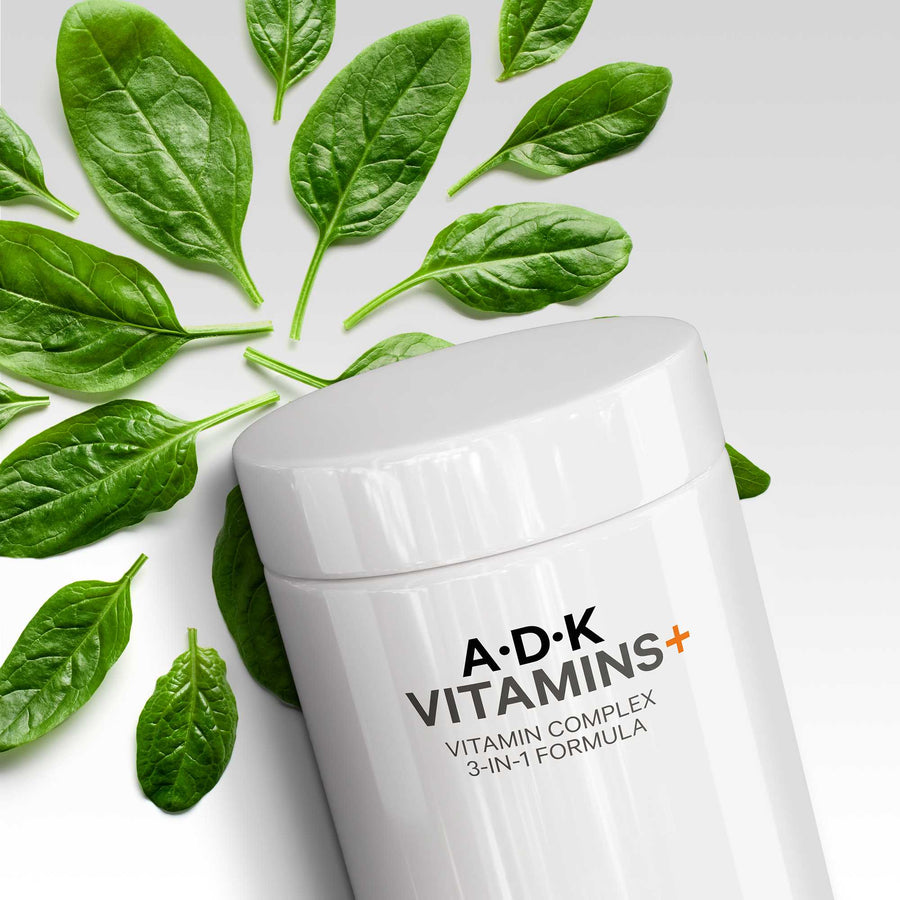 Codeage ADK Multivitamin Vitamins A D K Photography spinach