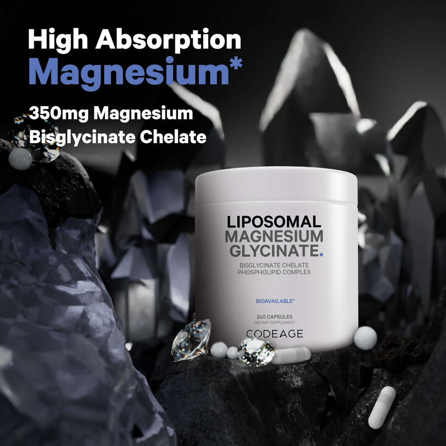 Codeage Liposomal Magnesium Glycinate Supplement 2-month supply high absorption