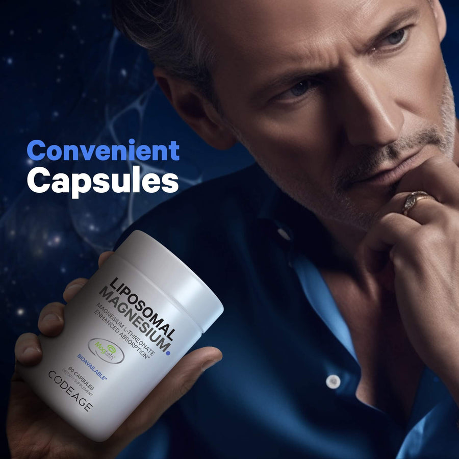 Codeage Liposomal Magnesium Threonate Supplement Formula Capsules Format man