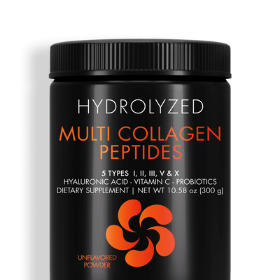 Multi Collagen Peptides Powder + Probiotics Black Edition