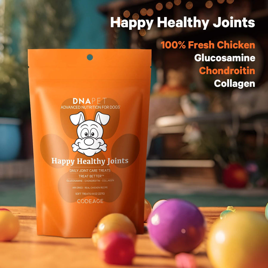 DNA PET Happy Healthy Joints Supplement for Dogs glucosamine chondroitin collagen