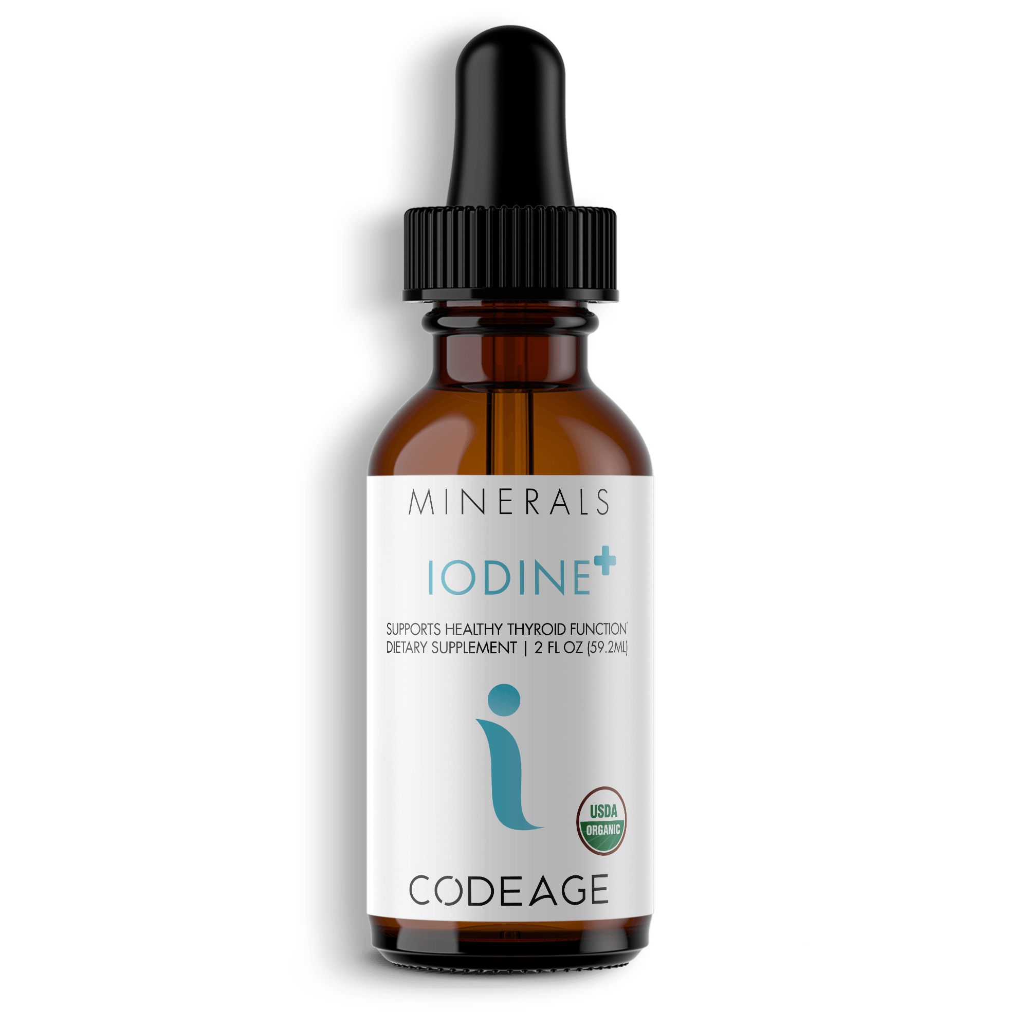 Codeage Organic Iodine Liquid Drops Supplement USDA Organic