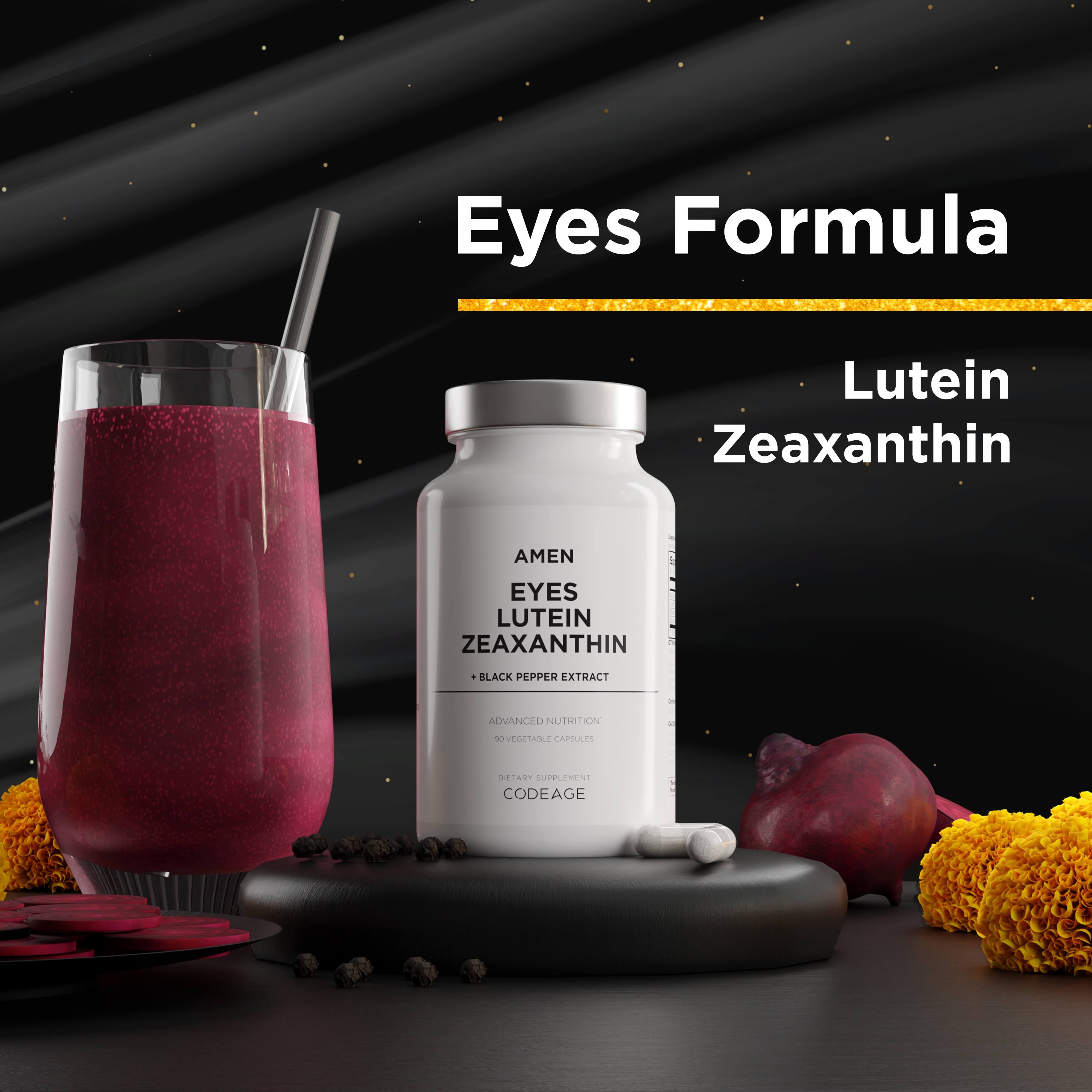 Amen Eyes Lutein Zeaxanthin Supplement Vision Eye Care Marigold Formula
