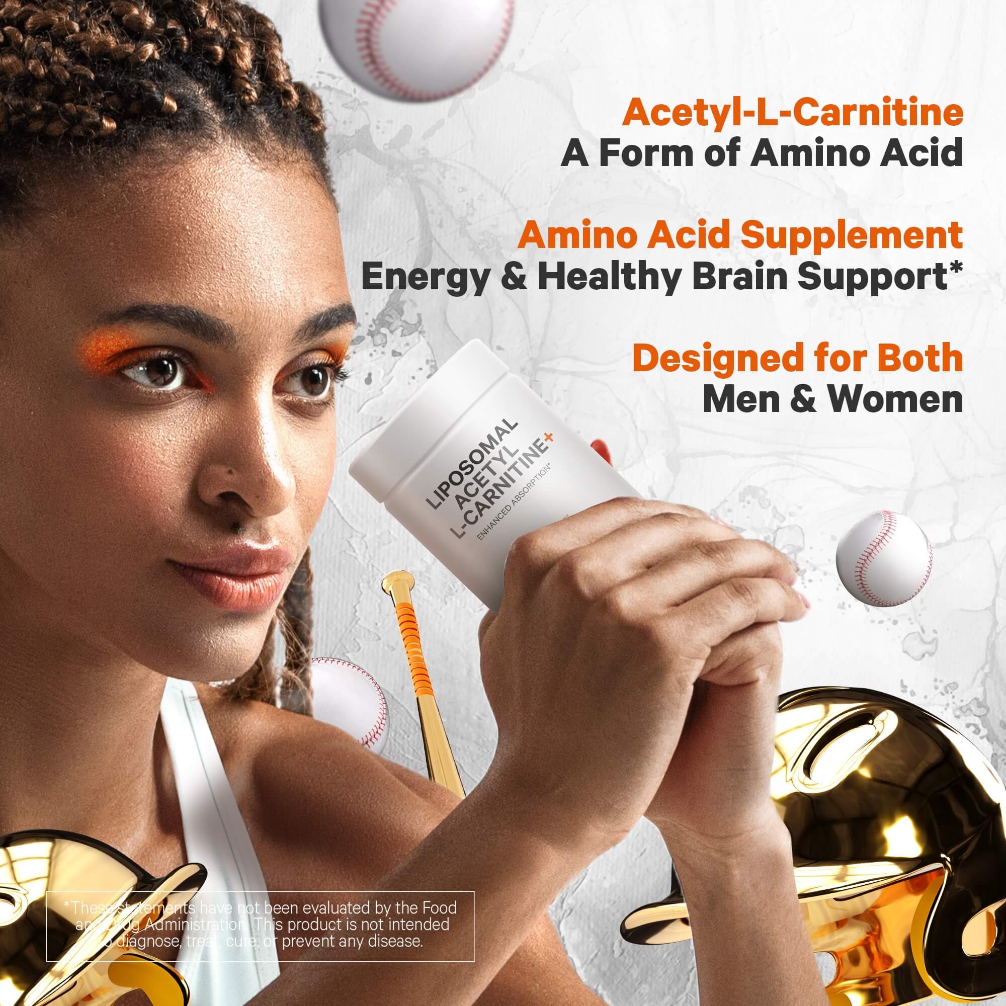 Codeage Liposomal AcetylLCarnitine 500mg Supplement 3Month Supply