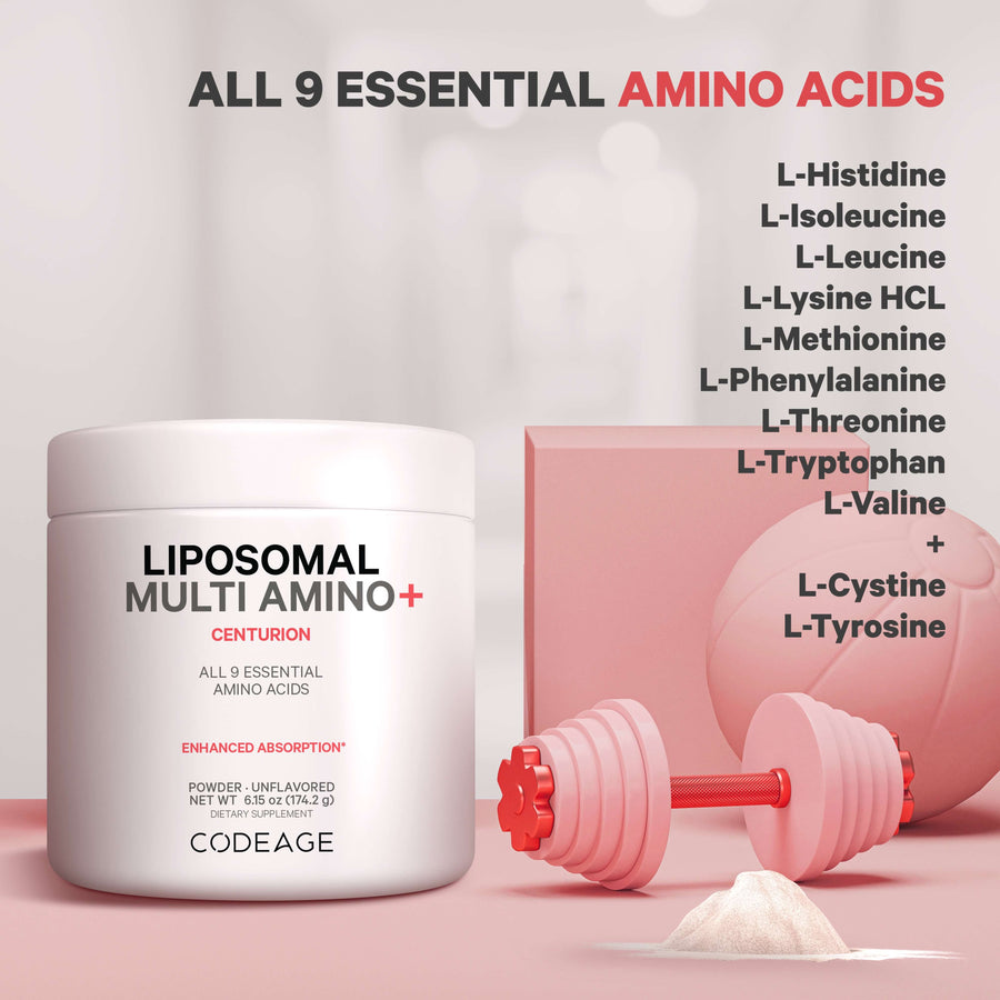 Codeage Liposomal Multi Amino Powder BCAA EAA supplement Formula