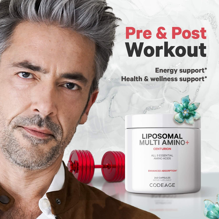 Codeage Liposomal Multi amino acids supplement energy pre post workout