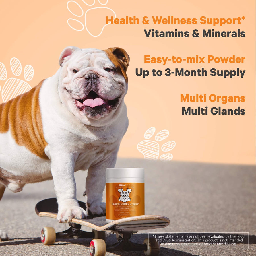 DNA PET Happy Healthy Organs Dogs Supplement dog multi glands