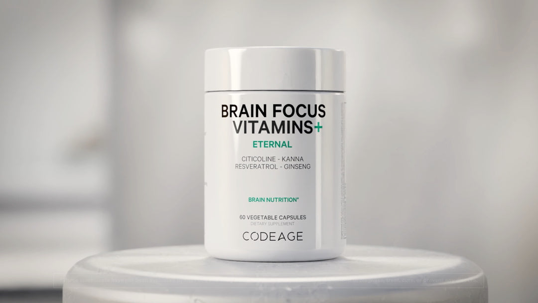 Supplément de vitamines Brain Focus avec une sélection unique d'ingrédients