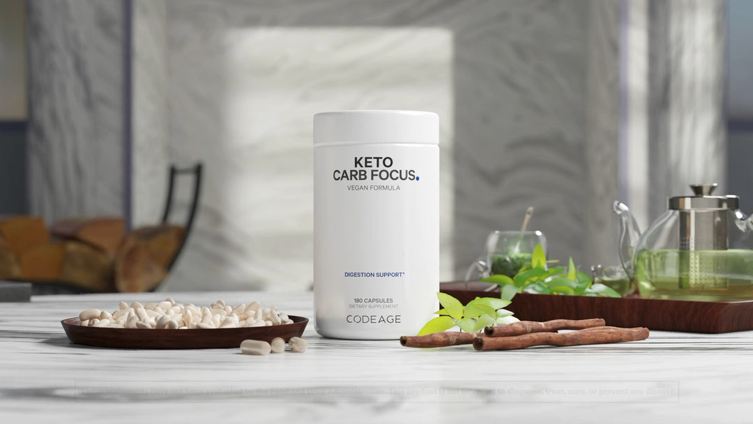 Keto Carb Focus Formula with Green Tea, Cinnamon, and White Kidney Bean