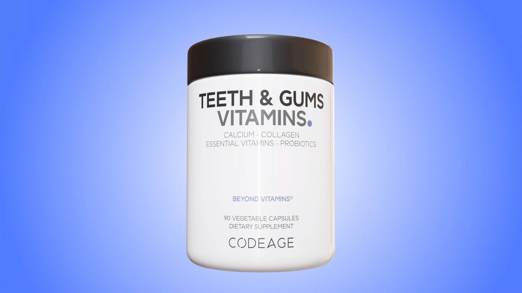 Calcium, Collagen, Vitamins, and Probiotics for Teeth Supplement | Codeage