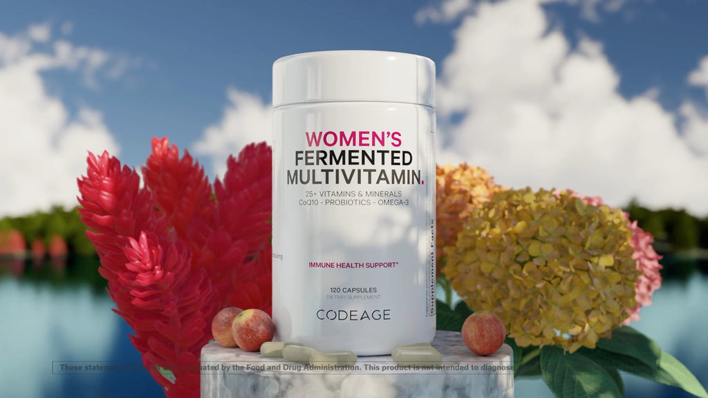 Multivitaminas, minerales, probióticos, enzimas y hierbas para mujeres