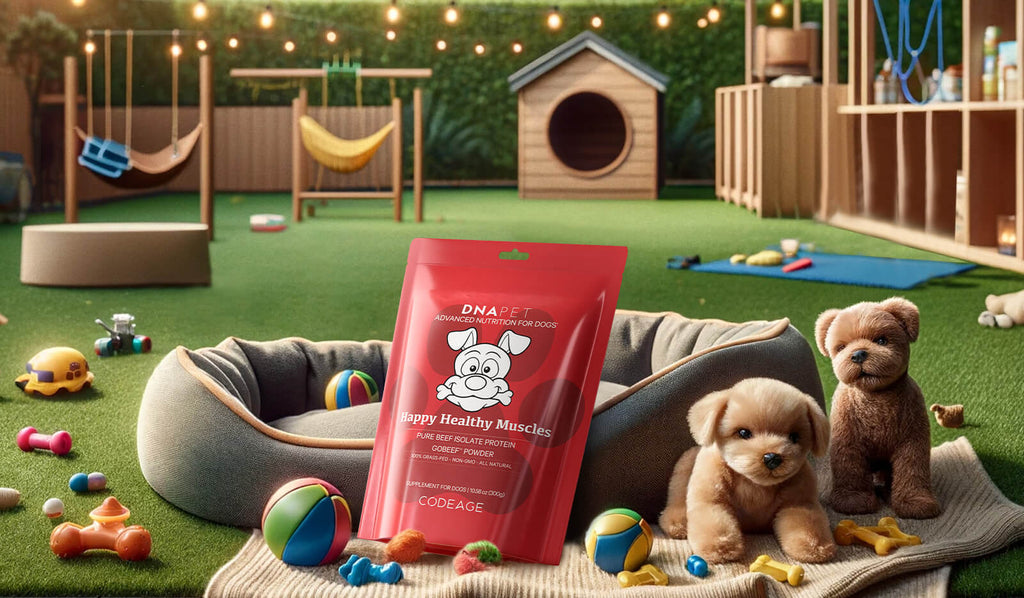 Introducing DNA PET Happy Healthy Muscles Powder for Dogs and Cats