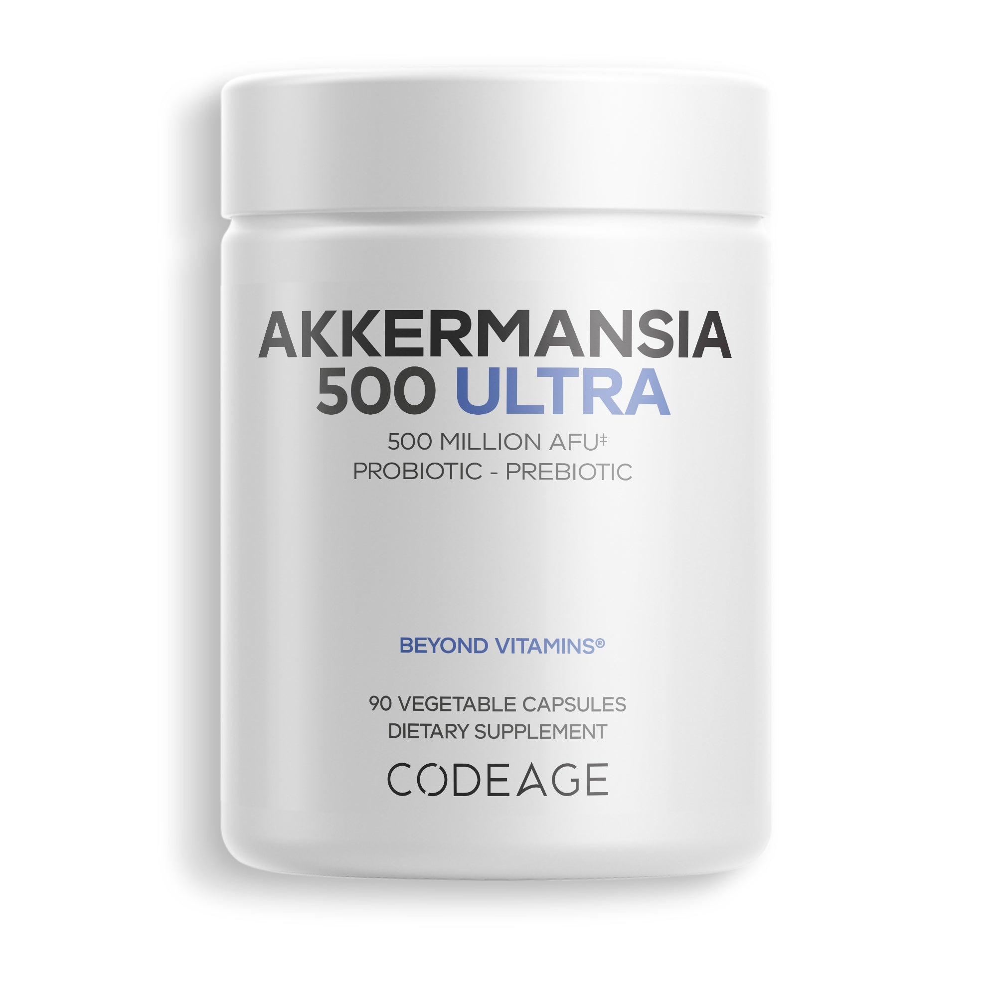 Codeage Akkermansia Muciniphila 500 Million AFU Probiotic Chicory Inulin Supplement Prebiotic Chicory Root Fiber