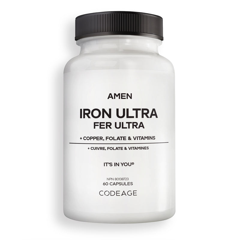 Amen Iron Ultra Supplement with Copper, Folate and Vitamin C