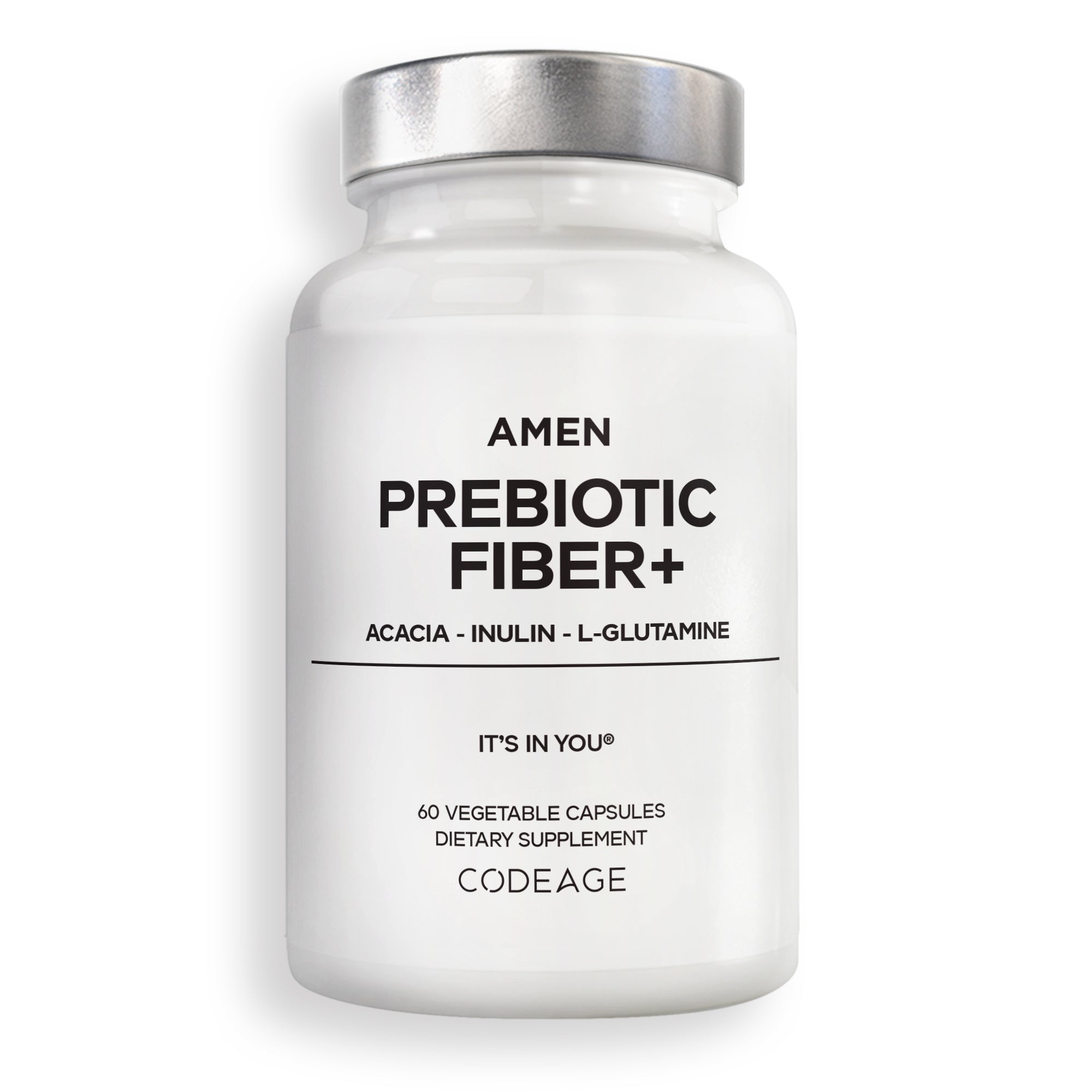 Amen Prebiotic Fiber capsules with Chicory Inulin and Acacia 