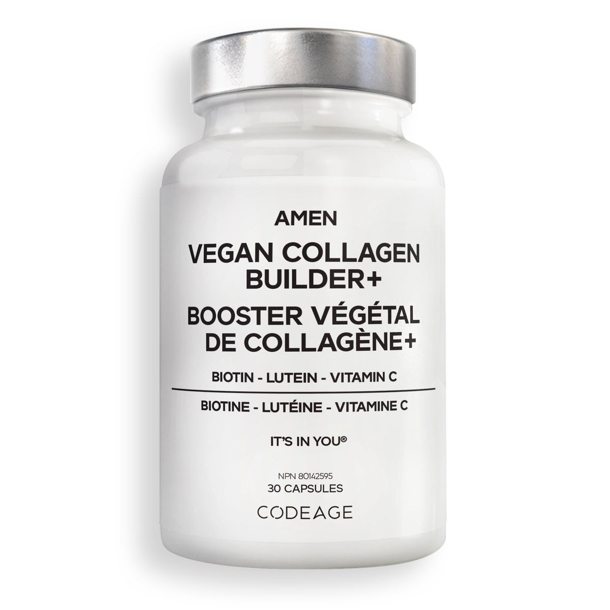 Amen Vegan Collagen Supplement Biotin Vitamin C Capsules supplement meatless collagen
