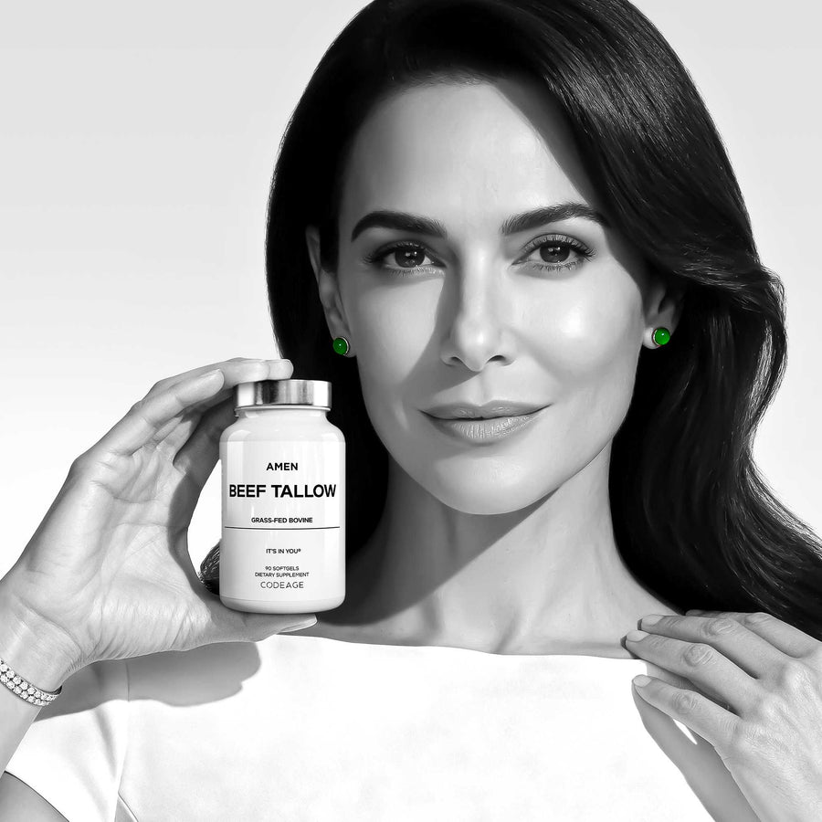 Amen Grass-Fred Beef Tallow Supplement -Whole-Food, Paleo Diet 