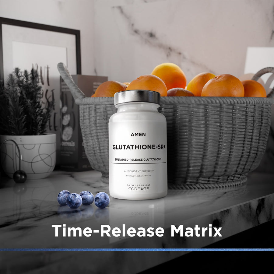 Amen Glutathione-SR+ supplement L-Glutathione Reduced time-release matrix