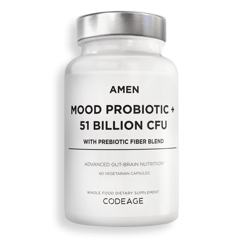 Amen Moon probiotics brain gut axis supplement capsules organic herbs