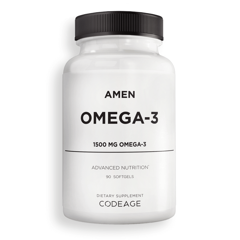 Amen Omega-3 Supplements Vitamins Capsule Gel EPA DHA Fish oil