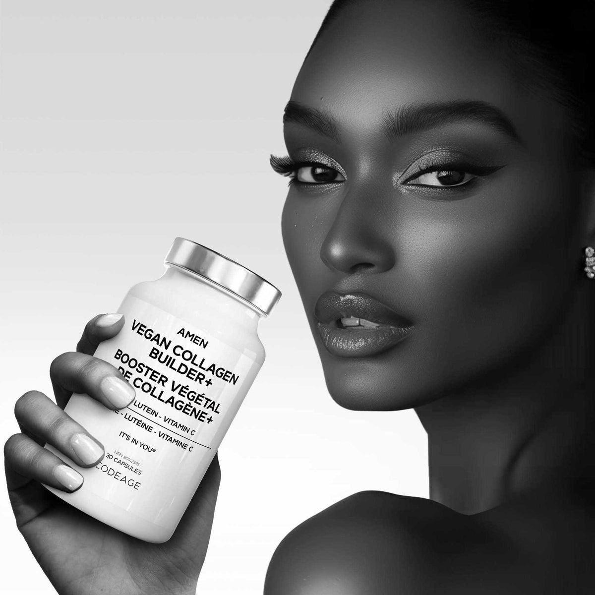 Amen Vegan Collagen Supplement Biotin Vitamin C Capsules supplement meatless collagen