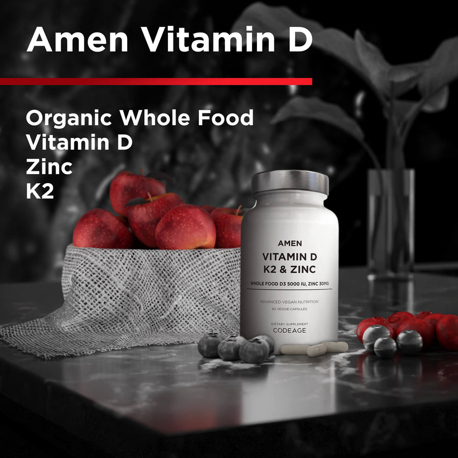 Amen Vitamin D K2 Zinc Supplement Nutrition