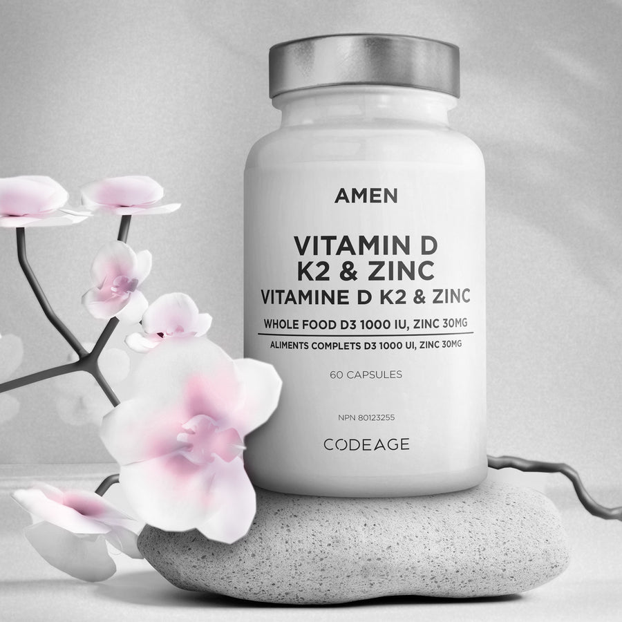 Amen Vitamin D Supplement with zinc and vitamin K2