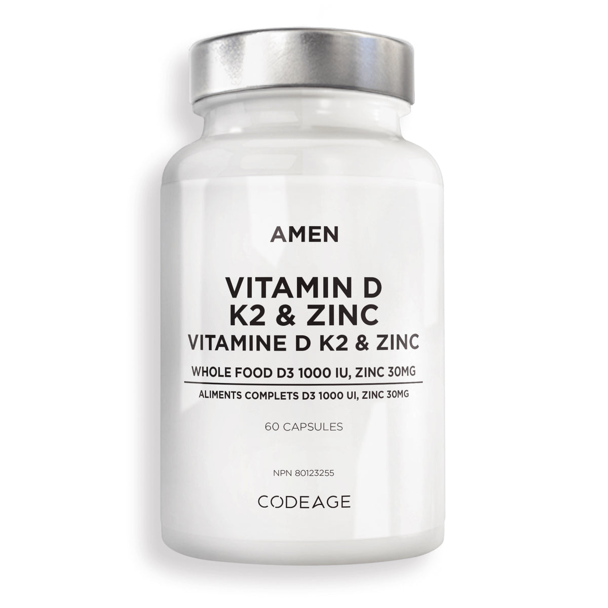 Amen Vitamin D K2 & Zinc
