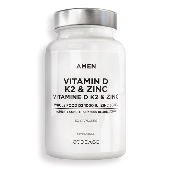 Amen Vitamin D, Zinc & K2 CA