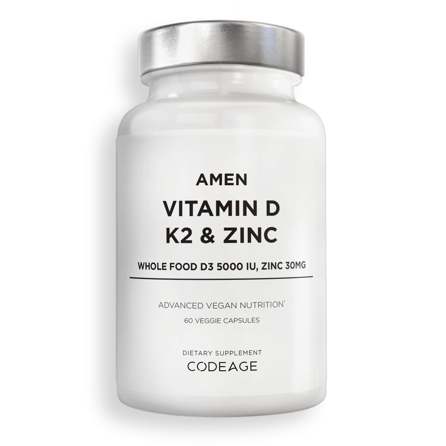Amen Vitamin D vitamins K2 Multivitamin Zinc capsule supplement