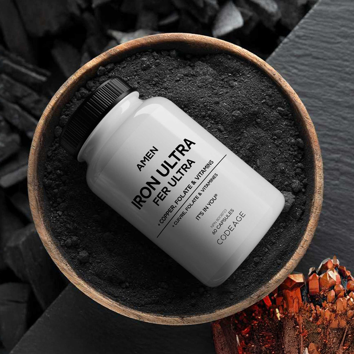 Amen Iron Ultra Supplement with Copper, Folate and Vitamin C