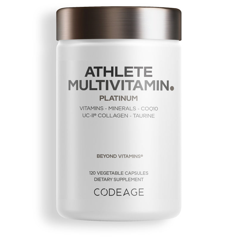 Codeage Athlete Multivitamin Platinum with Magnesium, Iron, Creatine, Taurine, CoQ10 & More