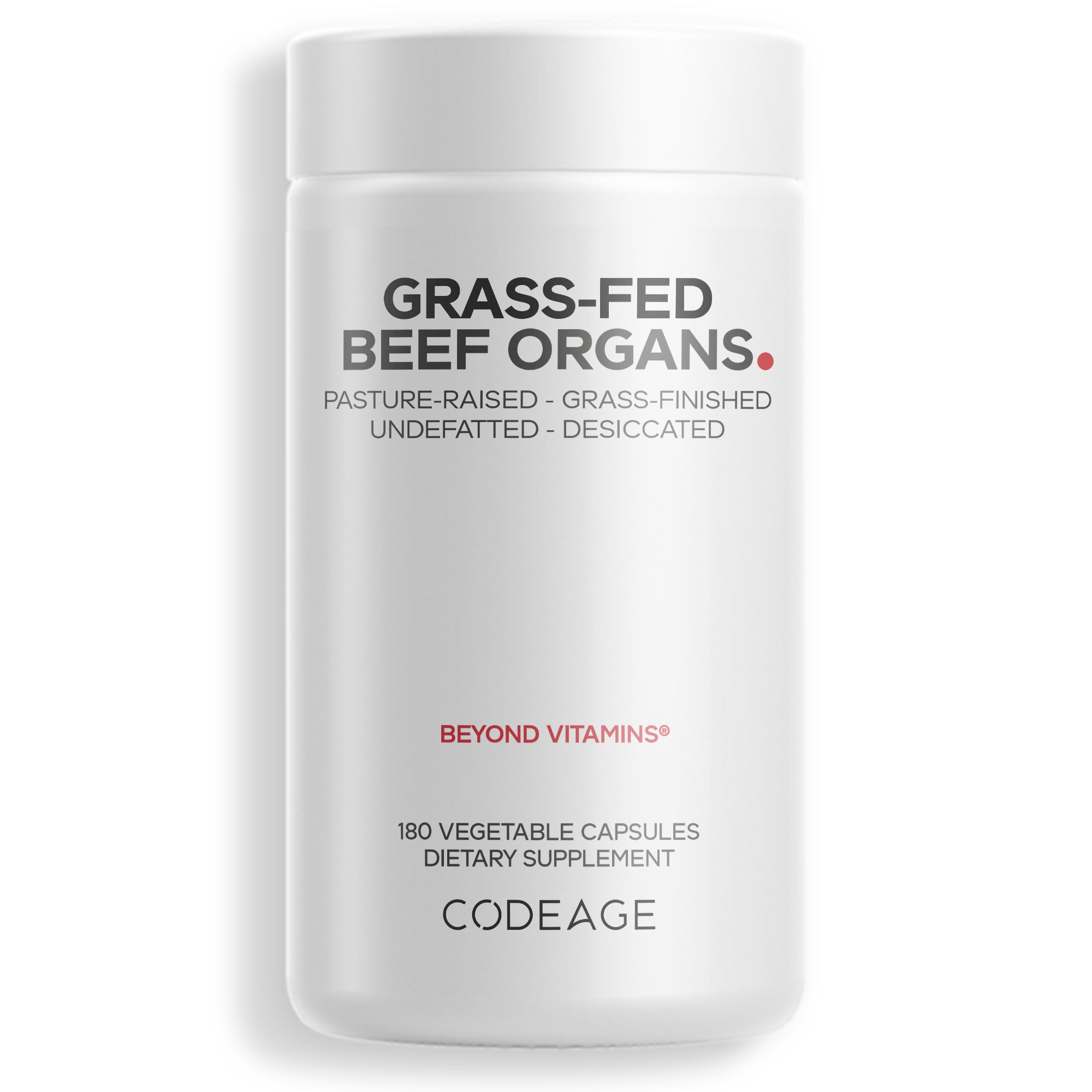 Grass Fed Pasture Raised Beef Organs Supplement Glandular Extracts Superfood