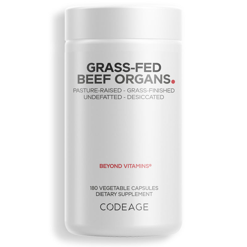 Grass Fed Pasture Raised Beef Organs Supplement Glandular Extracts Superfood