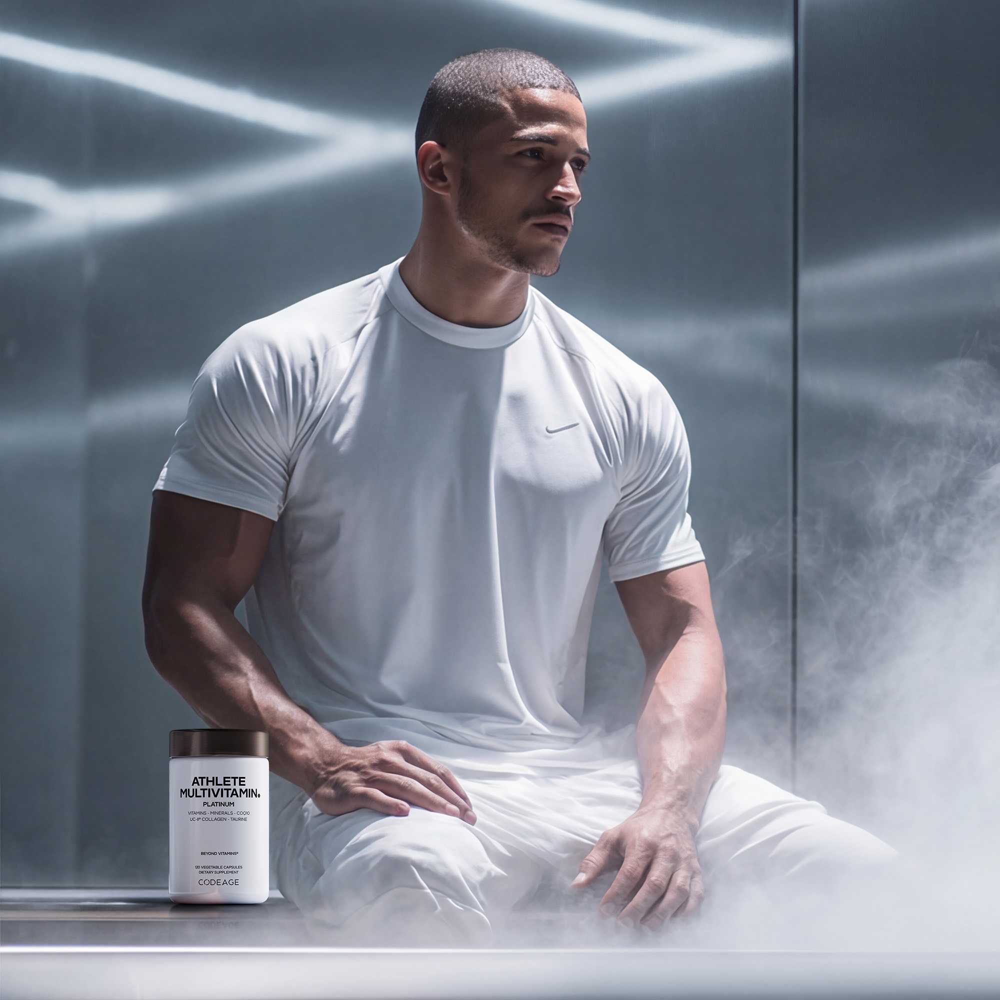 Codeage Athlete Multivitamin Platinum Sports Supplement with Creatine, Taurine, CoQ10, PQQ, UC-II Collagen, Ferrochel Iron, Magnesium