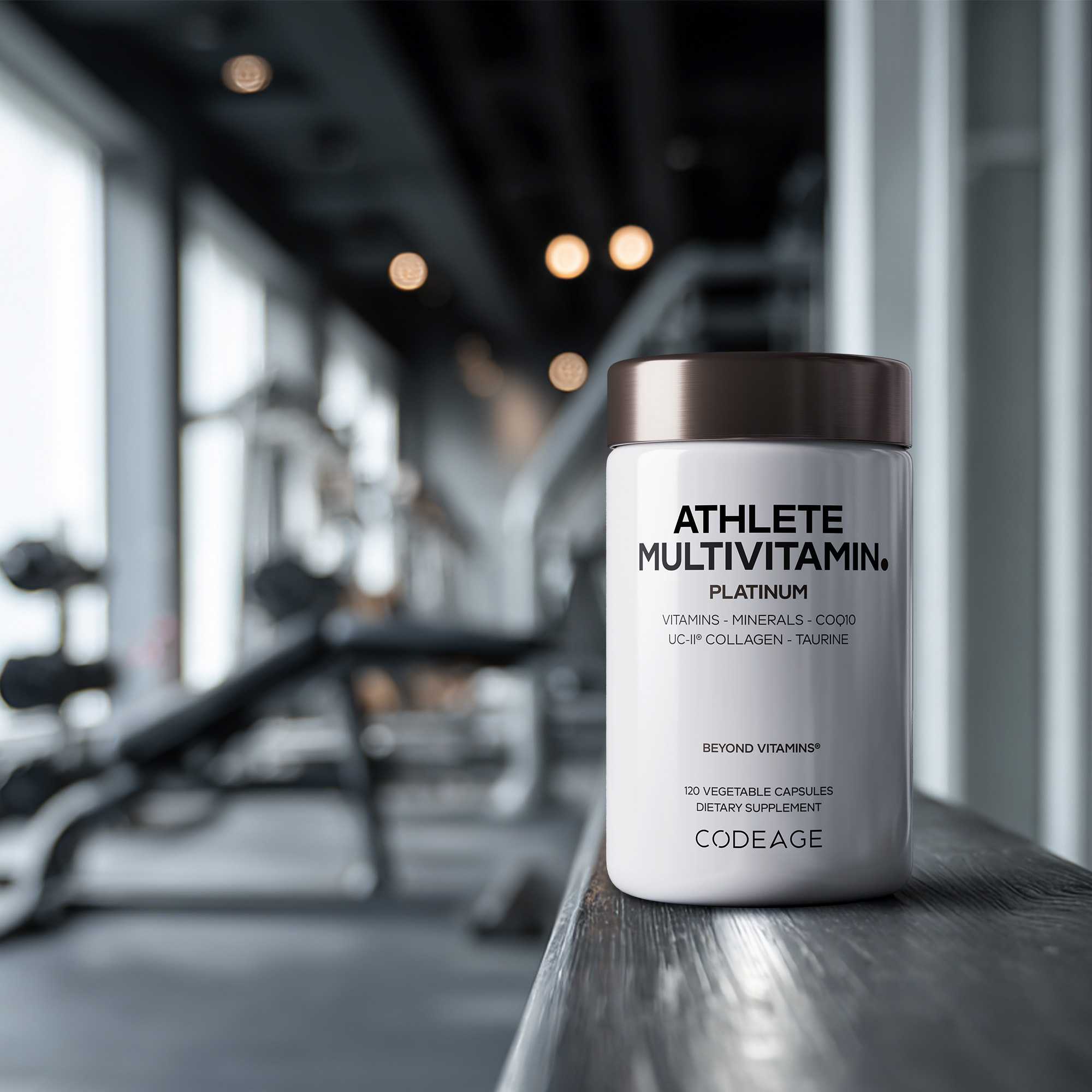 Codeage Athlete Multivitamin Platinum Sports Supplement with Creatine, Taurine, CoQ10, PQQ, UC-II Collagen, Ferrochel Iron, Magnesium