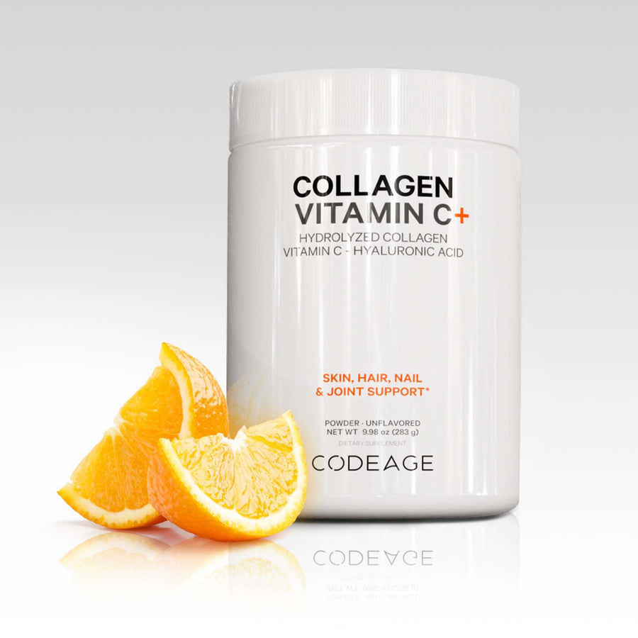 Codeage Collagen Vitamin C Powder Supplement Facts 18 Amino Acids woman portrait