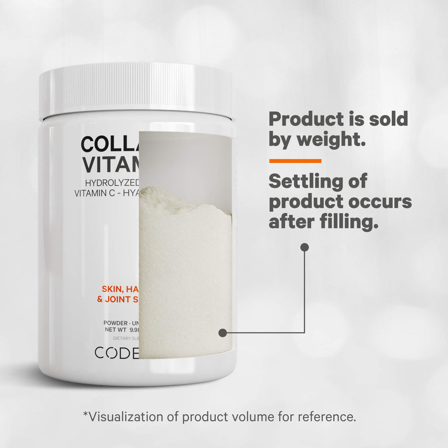 Codeage Collagen Vitamin C Powder Supplement Facts 18 Amino Acids product weight