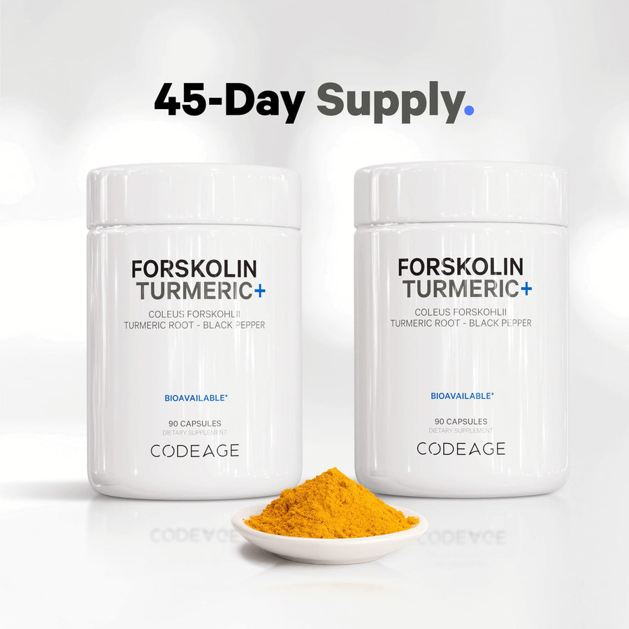 Codeage Forskolin Turmeric supplement 45 day supply