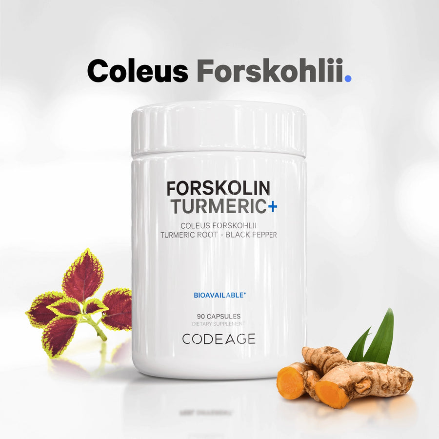 Codeage Forskolin Turmeric supplement Coleus Forskohlii