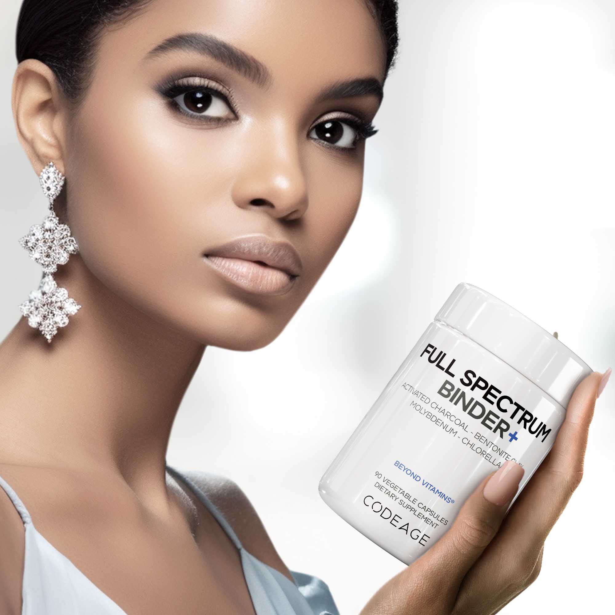 Codeage Full Spectrum Binder Supplement Activated charcoal and bentonite clay