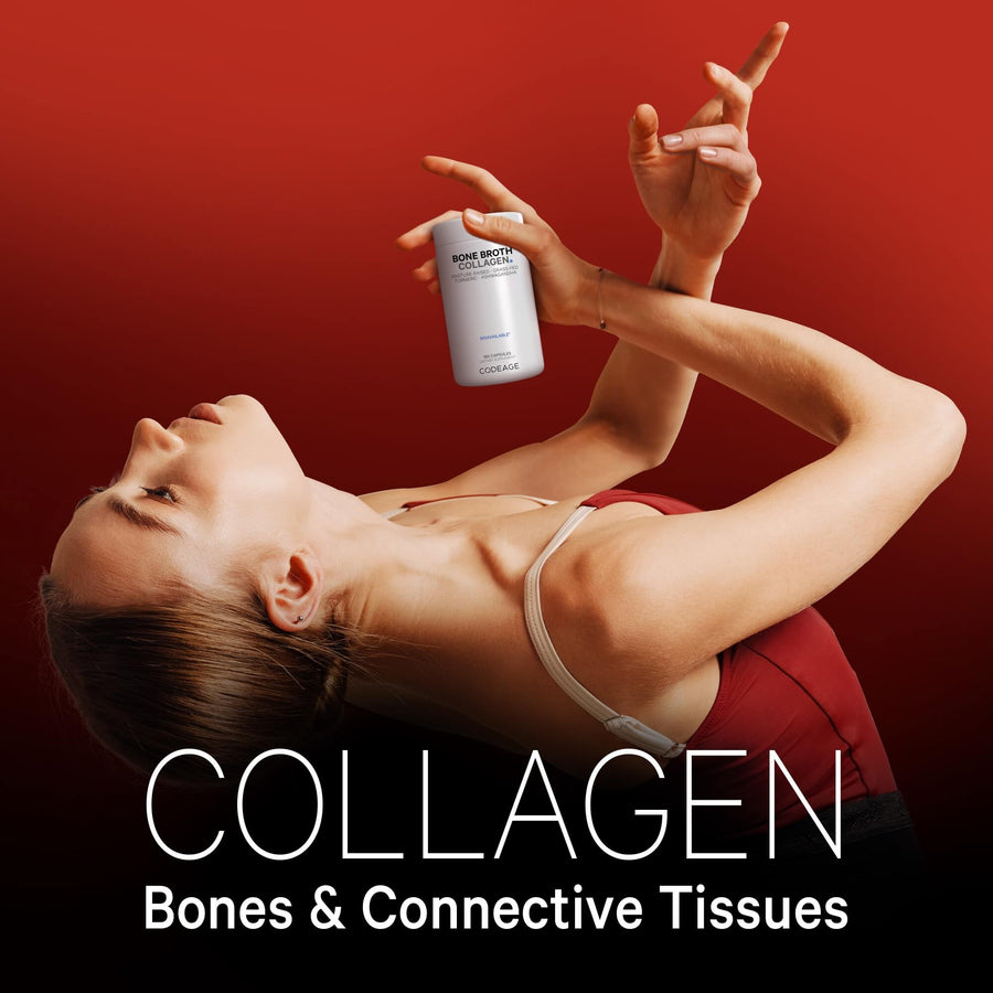 Codeage Organic Grass Fed Bone Broth Connective Tissues