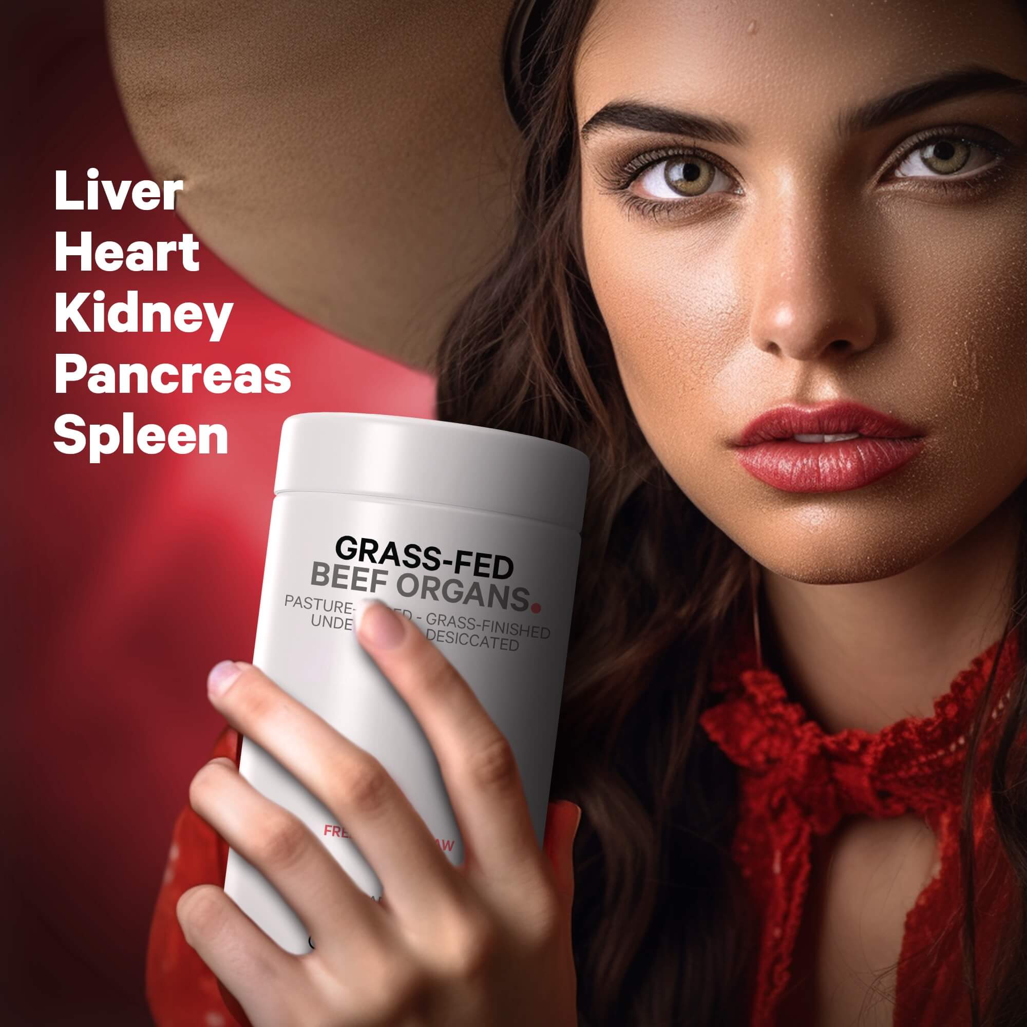 Codeage Grass Fed Beef Organs Freeze Dried Desiccated Supplement