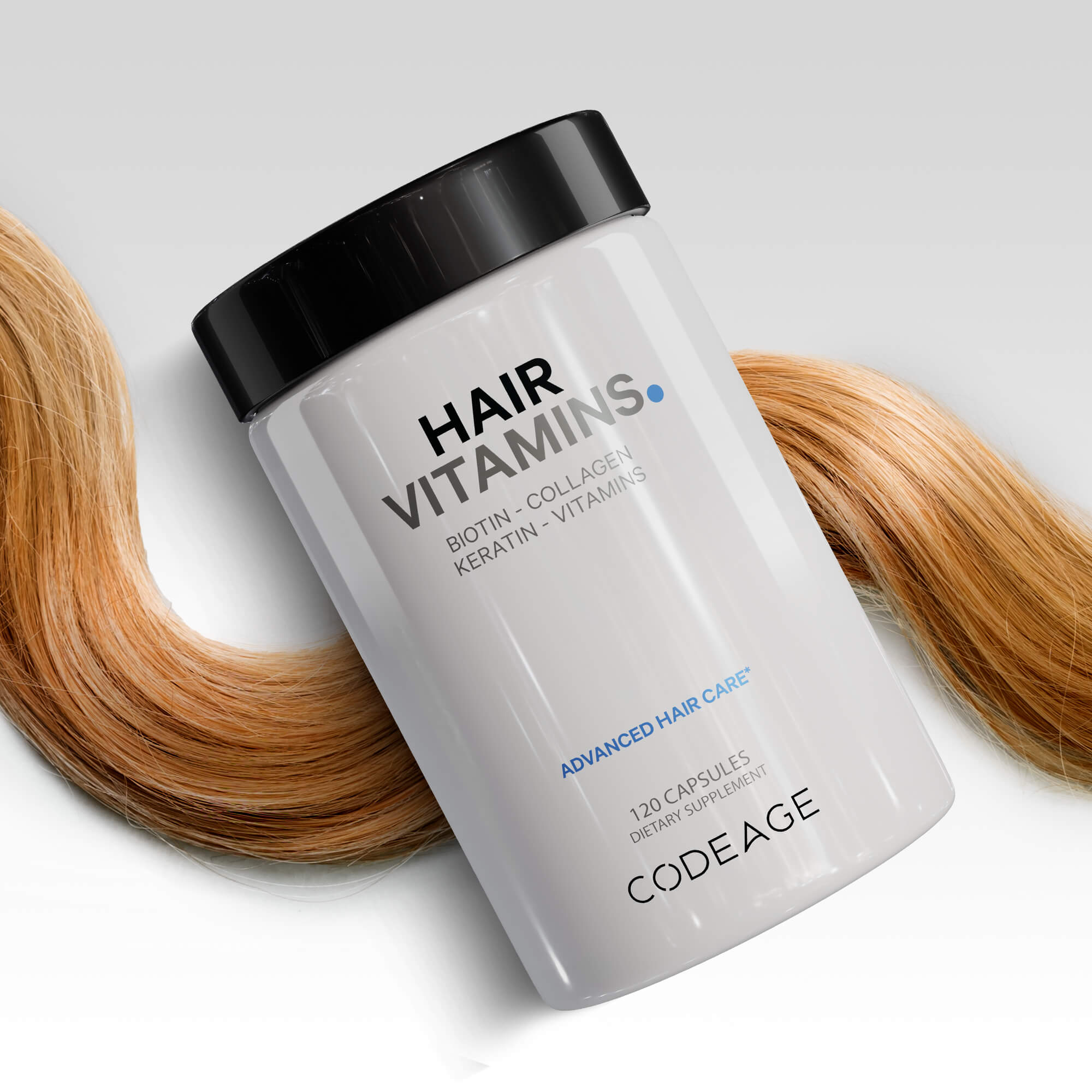 Codeage Hair Vitamins, Biotin, Keratin, Collagen Omega-3 Supplement