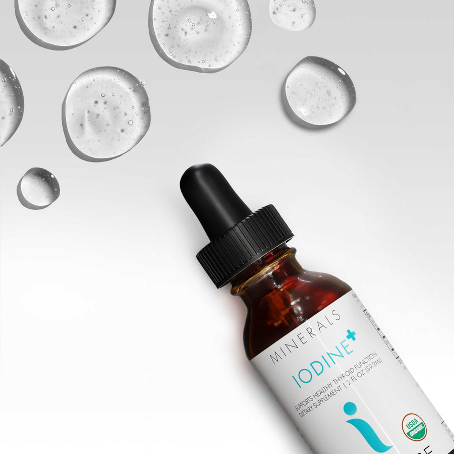 Codeage Iodine Liquid Mineral Supplement Organic Vegetable Glycerin Triple Distiller Water Drops