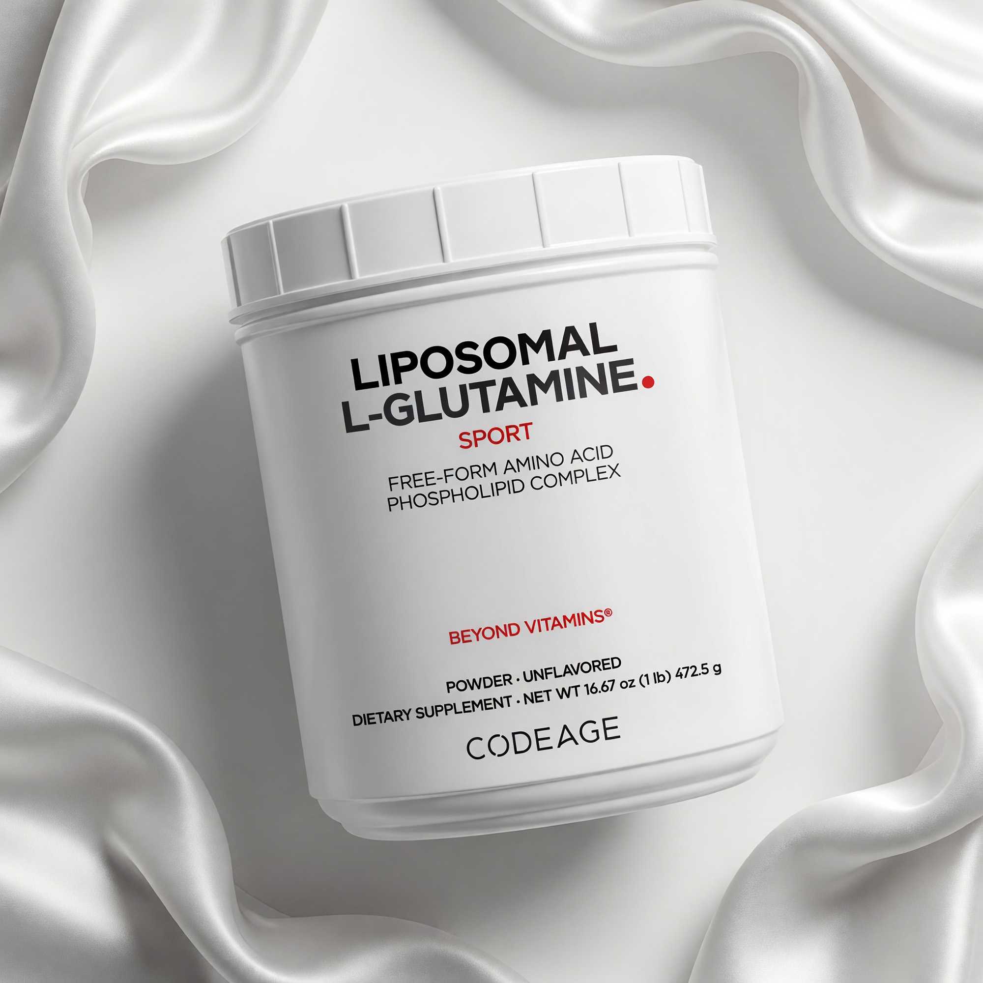 Codeage Liposomal L-Glutamine Powder Supplement Phospholipids