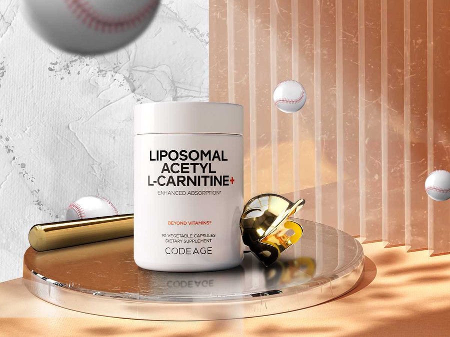 Codeage Liposomal Acetyl-L-Carnitine 500mg Supplement 3-Month Supply Codeage Liposomal Acetyl-L-Carnitine 500mg Supplement 3-Month Supply