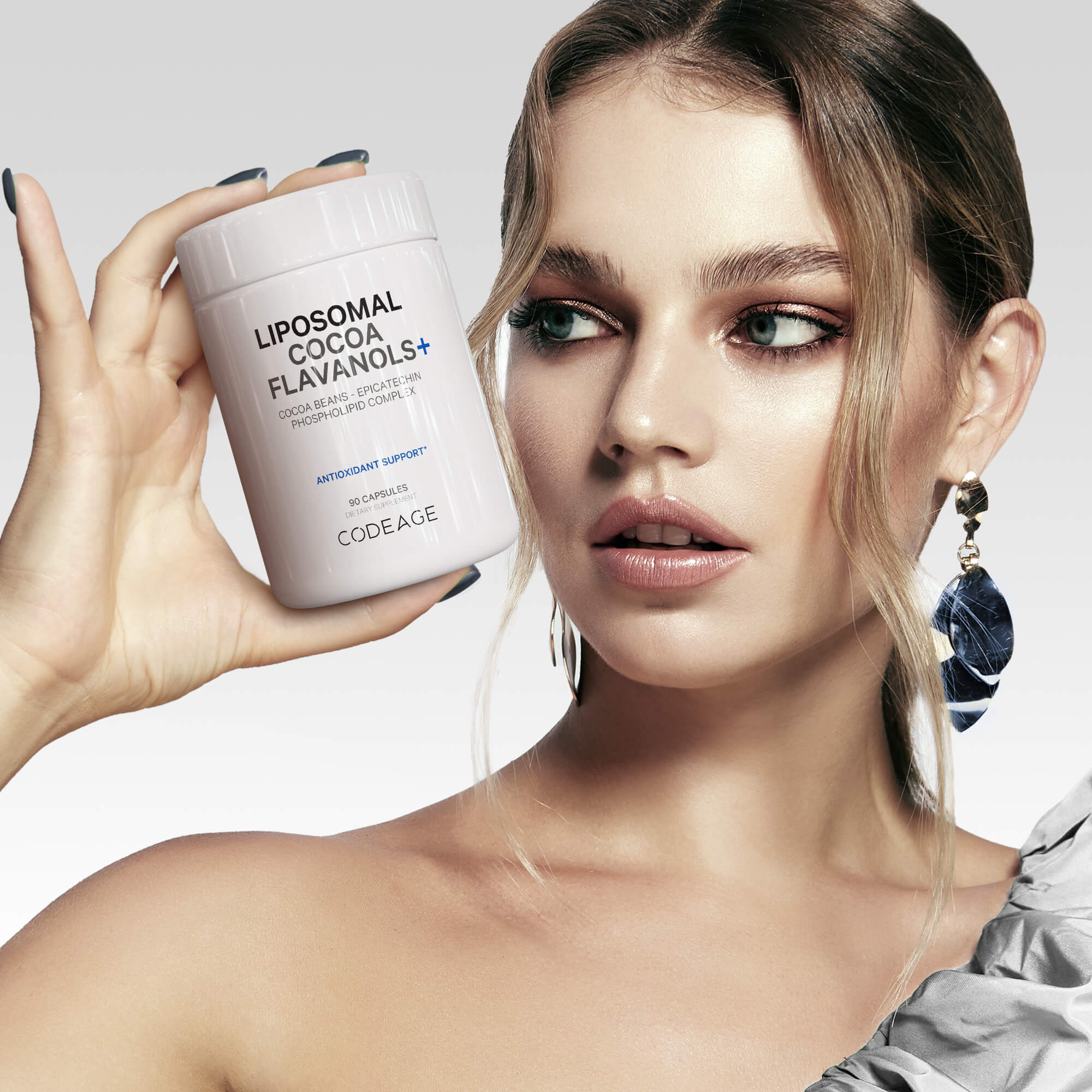 Codeage Liposomal Cocoa Flavanols Supplement Epicatechin Cocoa Beans Flavonoids