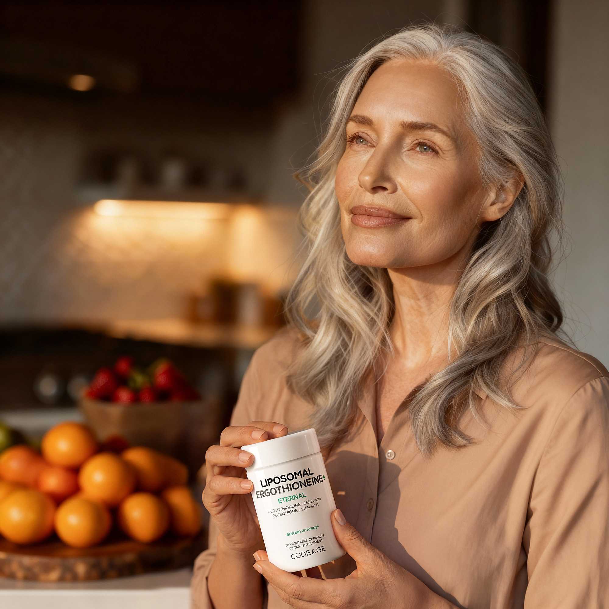 Codeage Liposomal Ergothioneine+ Supplement with Gluthathione and Selenium